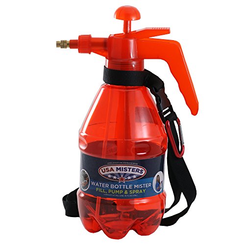 Classic USA Misters 1.5 Liter Personal Water Mister Pump Spray Bottle - color: Red