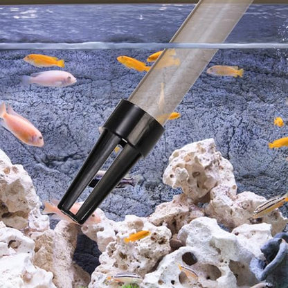 Peohud Small Gravel Vacuum for Aquarium, Multifunctional Fish Tank Cleaner, Aquarium Gravel Cleaning Kit for Water Changing, Sand Cleaning