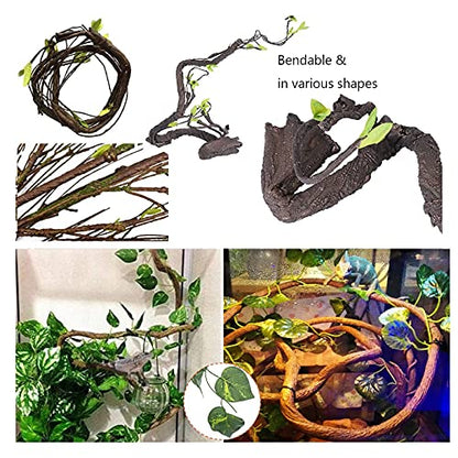 Gecko Coco Den Reptile Hideouts, Raw Coconut Husk Hut for Leopard Gecko, Sturdy Hanging Home, Climbing Porch, Hiding, Sleeping & Breeding Pad