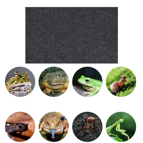 Balck Terrarium Mat Bedding for Your Reptiles Pet ' s Habitat Substrate Supplies Soft Mat Liner Perfect for Reptiles Carpet for - size: 100x50cm