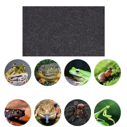 Balck Terrarium Mat Bedding for Your Reptiles Pet ' s Habitat Substrate Supplies Soft Mat Liner Perfect for Reptiles Carpet for - size: 100x50cm
