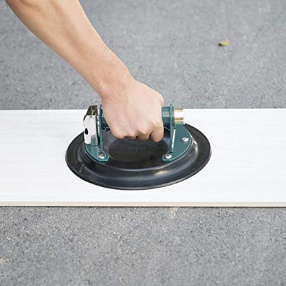 10" Vacuum suction cup for Granite & Glass Lifting, Glass Suction Cup Vacuum Lifter with Metal Handle and Brass Pump,760lbs Load Capacity (10" -Mental) - size: 10" 760lbs Capacity Suction Cup
