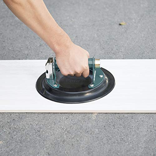 8" Glass Suction Cup for Granite & Glass Lifting, Vacuum Lifter with Metal Handle and Brass Pump,600lbs Load Capacity (8" Metal) - size: 8" 600lbs Capacity Suction Cup
