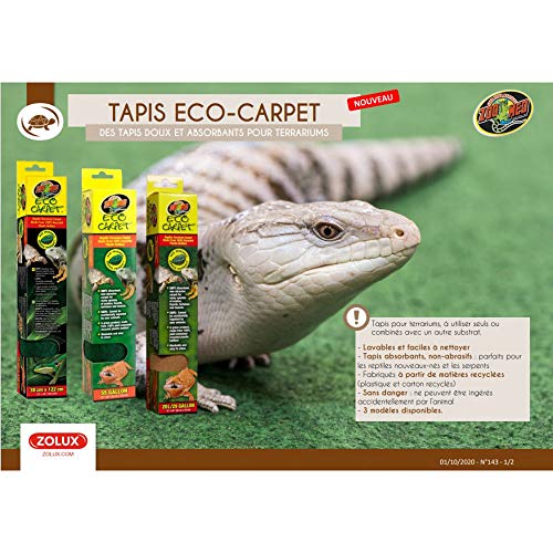 Zoo Med Tan Eco Carpet 30" L X 12" W 29 Gallon - size: 1 Count (Pack of 1)