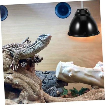 Heat Lamp Guard Anti-Scald Dome Light Cover with Mesh Cover Reptile Heat Lamp Shade for Breeding Boxes Terrarium Habitat Turtle and Lizard Safety Use 5.59 X 5.59 X 4.13 in