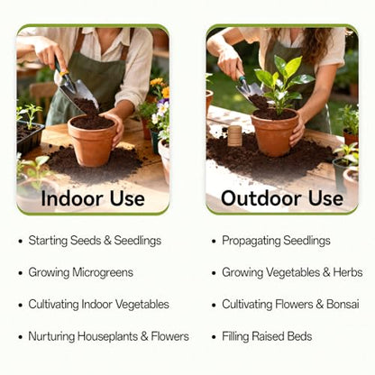 55 Pack 30mm Organic Coco Coir Pellets Seed Starter Soil | Low EC, pH Balance, Potting Soil Mix, Seed Starting, Indoor Outdoor Plants, Herbs Houseplants Bonsai Vegetables Flowers - size: 30mm-55pack