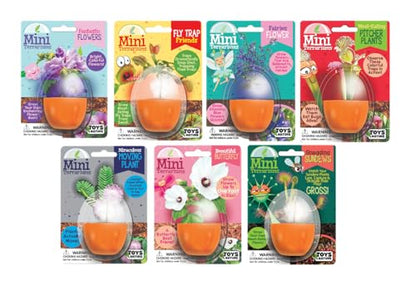 Toys By Nature Mini Terrarium 7 Variations Bundle, 100% USA Made Complete Starter Kit with Different Plants, Low Maintenance and Fun Plant Terrariums Just Add Water to Grow - color: 7 Variations Bundle