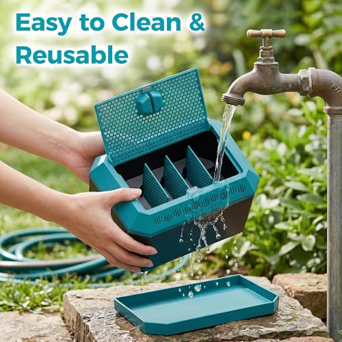 Cricket Keeper for Reptiles,Dubia Roach Container | Multi Purpose Insect Habitat with Tongs for Dubia Roaches,Crickets and Other Reptile,Cricket Cage with Ventilation