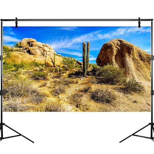 Desert Reptile Tank Background Saguaro Cacti Boulders Terrarium Backgrounds Rocks Fish Tank Background Rocky Bush Thorns Reptile Enclosure Backgrounds Bearded Dragon Tanks Backdrop 24x12in - color: Gobi Green, size: 24(W)x12(H)inches/ 60(W)*30cm(H)