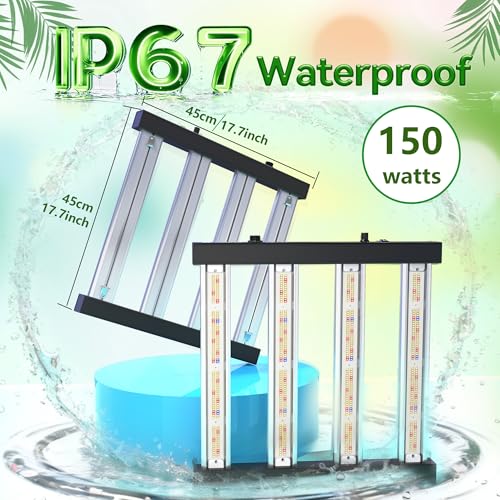 Grow Light FARMLITE Grow Lights for Indoor Plants Full Spectrum LED Growing Light Plant Hanging Growing Bar Lamps Seedling Daisy Chain Dimmable Board 2x2ft Coverage (150, Watts)