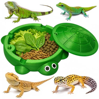 Bearded Dragon Dig Box & Reptile Food Dish, Medium | Medium Terrarium Accessory for Feeding and Digging; Suitable for Bearded Dragons, Turtles, and Other Small Reptiles