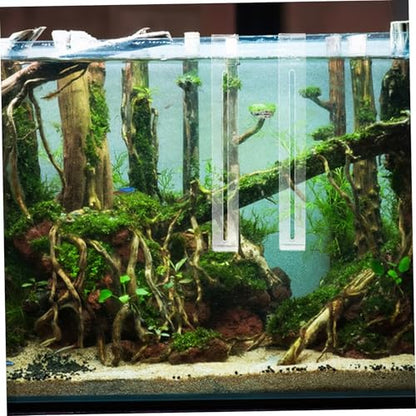 Toyvian 2pcs Aquarium Hangers Kit Plant Holder Hooks for Fish Tank Reptile Basking Station Terrarium Supplies Easy to Install