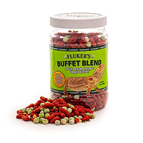 Fluker's Buffet Blend Adult Bearded Dragon Veggie Variety Diet, 7 oz - size: 7 Ounce (Pack of 1)