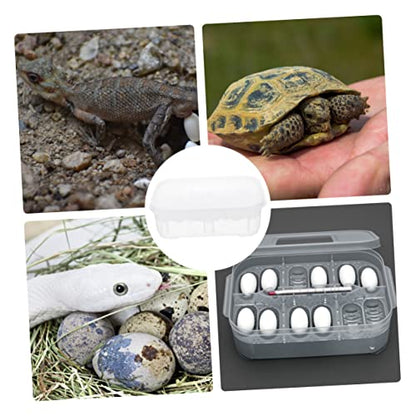 DECHOUS Reptile Hatching Incubation Box Transparent Dual Design for Lizard Breeding Lightweight and Durable Hatching Hatchery Container Reptile Enthusiasts