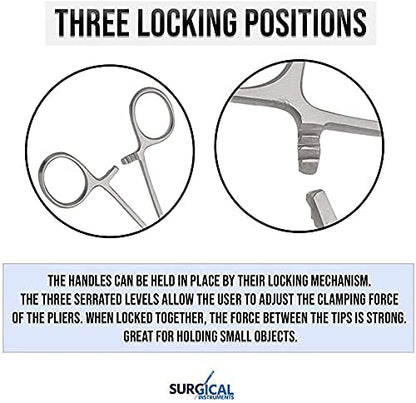SURGICAL ONLINE Ultimate Hemostat Set, 6 Piece Ideal for Hobby Tools, Electronics, Fishing and Taxidermy (8", 6.25" and 5")