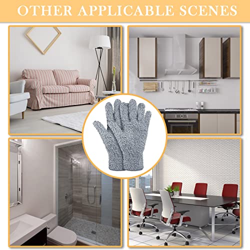 Patelai 3 Pairs Microfiber Plant Dusting Gloves Leaf Cleaning Gloves for Indoor Plants, Blinds, Furniture, House (Black,White,Gray,Medium) | Black, White, Gray,Plant Cleaning Gloves, Reusable Washable Gloves,House Furniture Blinds Dusting - color: Black,