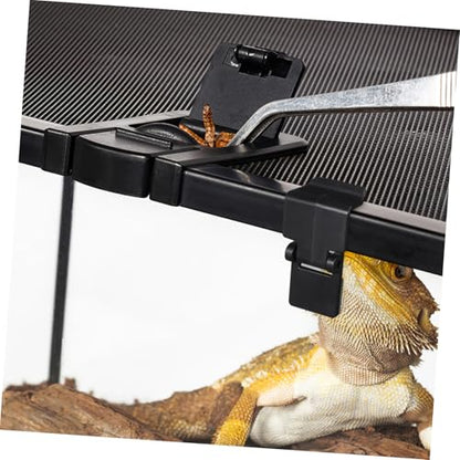 6pcs Reptile Tank Escape Lock Buckles for Turtle Terrariums Secure Lid Latches for Reptiles and Turtles Easy Install Buckle Clips Providing Ventilated Enclosure Safety