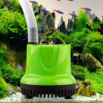 Submersible Water Pump Aquarium Quiet Filter System Circulation Device | Fountain Water Pump Suction Cup Drainage for Outdoor Garden Pool Sump Hydroponic Irrigation Terrarium