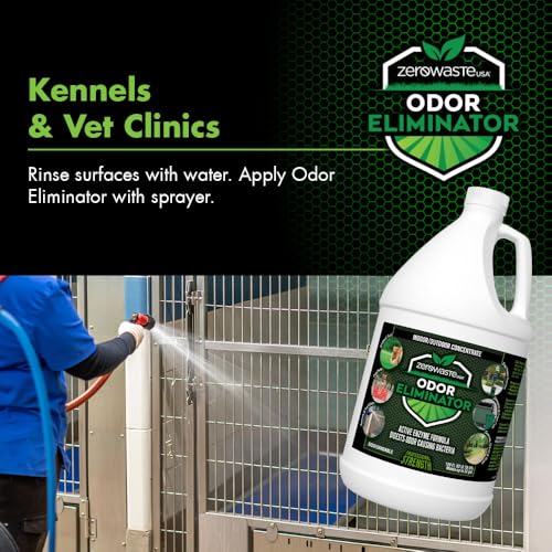 ZERO WASTE USA Odor Eliminator Ultra Concentrate - 32 Fl Oz | Commercial Strength Multi-Purpose Enzyme Cleaner - Eliminates odors from Any Organic Matter - Makes up to 8 Gallons - size: 32 Fl Oz (Pack of 1)