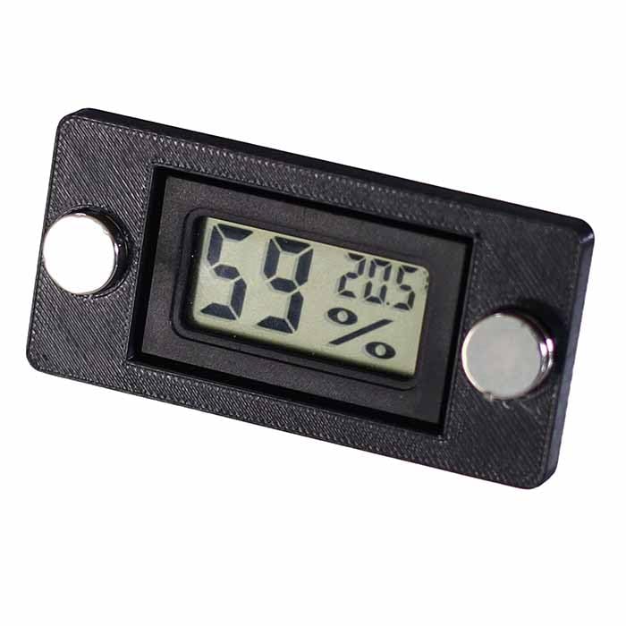 2 Pcs Magnetic Reptile Thermometer and Humidity Gauge Temperature and Humidity Monitor for Jumping Spider and Reptile Tank Mini Digital Hygrometer(Rectangular) - color: Rectangular