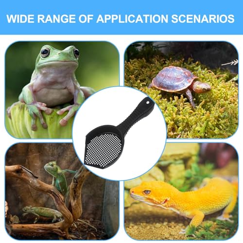 Litter Box Scooper Multifunctional Easy Use Litter Cleaner Corner | Cat Scoop Reptile Terrarium Bedding Substrate for Lizard, Snakes, Hedgehog, Turtle, Cat