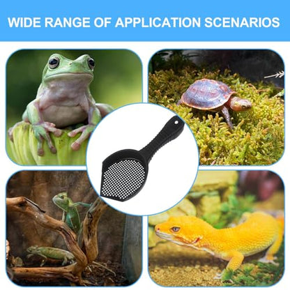 Litter Box Scooper Multifunctional Easy Use Litter Cleaner Corner | Cat Scoop Reptile Terrarium Bedding Substrate for Lizard, Snakes, Hedgehog, Turtle, Cat