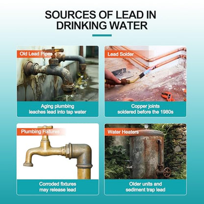 AAwipes Lead in Drinking Water Test Kit – 15-Minute Fast DIY Testing for City Tap & Well Water | High Sensitivity Detects | Easy Home Use | Reliable Results (1)