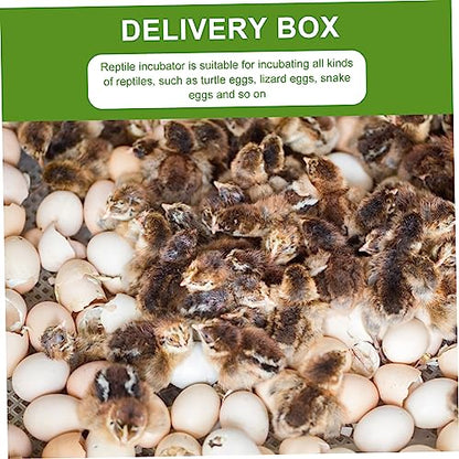MERRYHAPY 2PCS Reptile Egg Hatchery Box 16 Holes Professional Incubation Tray for Geckos and Lizards Sturdy Reptile Supply for Hatching Eggs