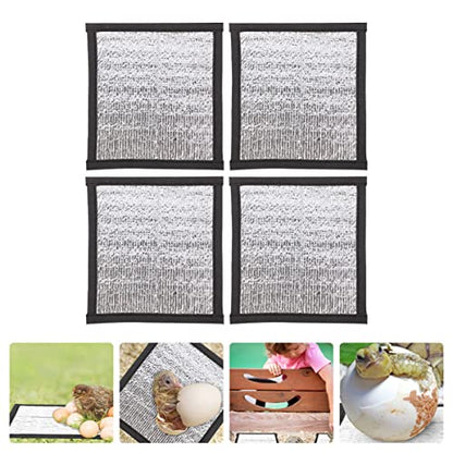 YARNOW 4pcs Heating Pad Reptile Terrarium Heat Mat Reptile Heat Pads Reptile Mat Outdoor Heated Pet Pad Warm Reptile Under Tank Heater Reptiles Mats Waterproof Reptile Pad Pearl Cotton