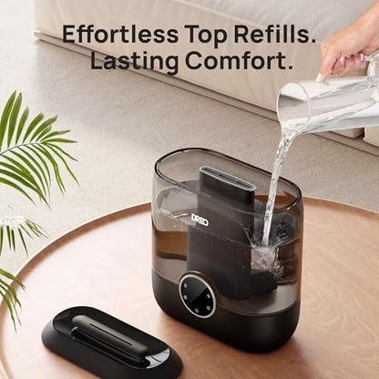DREO 6L Humidifiers for Bedroom, 60H Runtime, 28 dB Quiet, HM524, Black - color: Black, size: 6L