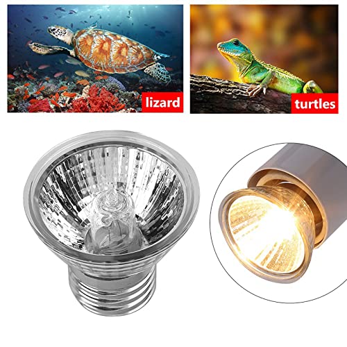 Alomejor Reptile Heat Lamp, 75W 360 Rotatable Basking Light, Aquarium Heating Lamp for Turtle, Lizard, Snake