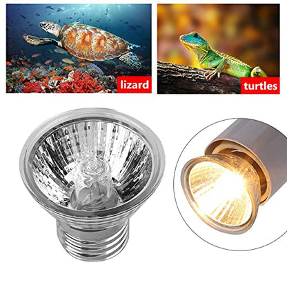Alomejor Reptile Heat Lamp, 75W 360 Rotatable Basking Light, Aquarium Heating Lamp for Turtle, Lizard, Snake