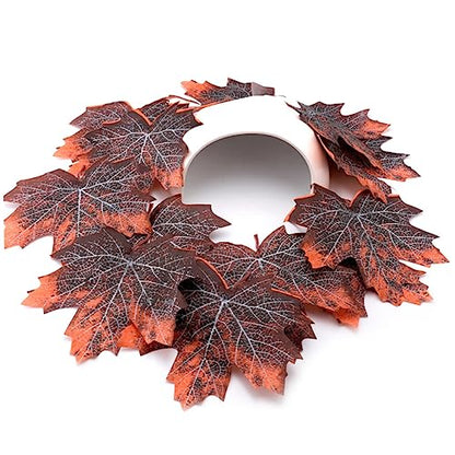 BESPORTBLE Reptile Enclosure Decor 12pcs Maple Leaf Litter Pet Supplies Realistic Reptile Plants for Snake Lizard