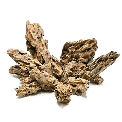 Unocho Aquarium Rocks 5lb Dragon Stone for Aquariums Landscaping Model Fish Tanks Terrariums Vivariums Paludarium Amphibian Enclosures(2-4 inches) - size: 5LB(2-4 inches)