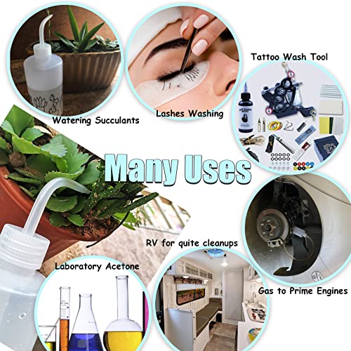 Valchoose Clear LDPE Squeeze Wash Bottles, Bent Nozzle,250ml 8.5oz， 2 Count | LDPE Construction Prevents Liquid Leakage, Safe Reusable Design, Suitable For Plant Watering And Lab Ware Cleansing - color: White, size: 2x250ml