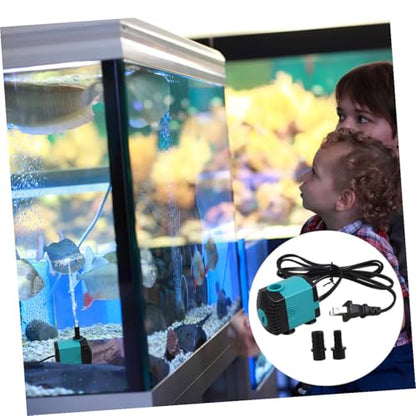 Toddmomy Silent Mini Submersible Aquarium Fountain Pump Waterfall Pump for Fish Tank Terrarium Hydroponics Quiet Side Suction Design for Indoor and Outdoor Use