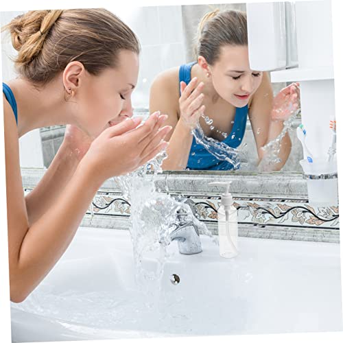 4pcs Cosmetic Water Bottle Mini Spray Bottles Bathroom Shower Container Shampoo Liquid Hand Liquid Hand Bottle Sample Case Terrarium Travel Pump Type White Clip Pump
