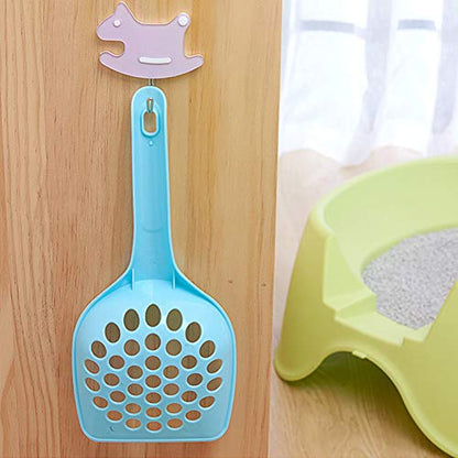 Baost 1Pc Plastic Cat Litter Scoop Pet Care Sand Waste Scooper Shovel Hollow Litter Scoop Shovel Deep Scoop Shovel Reptile Litter Cleaner Scoop for Sifting Kitty Cats Litter Big Hole#Random - size: Big Hole#Random