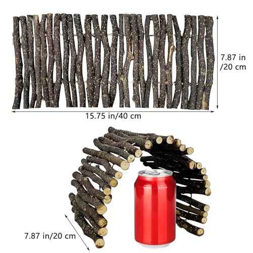 Hamiledyi 3pcs Large Reptile Hides Bearded Dragon Hide Bendable Climbing Bridge Wood Tunnel Tortoise Hut Lizard Hiding Cave for Snake Turtle Gecko Chameleon (15.8" x 7.9") - size: L-15.8 x 7.9-3 PACK