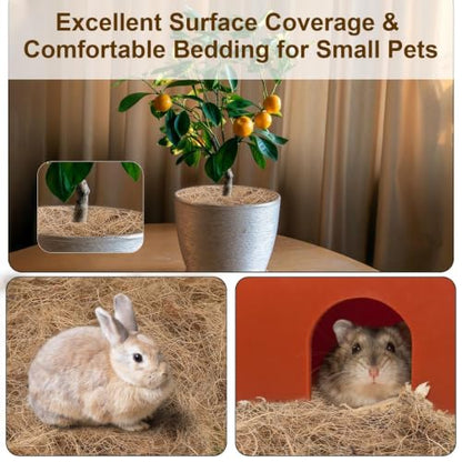 Sukh 2PCS Coconut Fiber for Bird Nest - Bird Nest Bedding for Hummingbird Finch | Coconut Bird Nest Finch Coconut Fiber Loose Bedding Substrate for Laying Eggs, Resting Materials for Birds, Hummingbird Parak