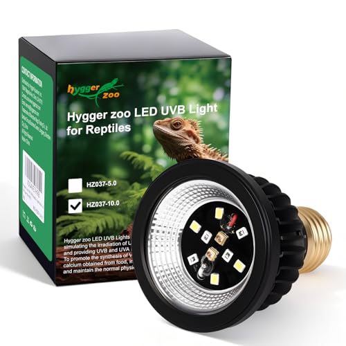 UVB Light Bulb for Reptile 5W10.0 UVB UVA Reptile Light Bulb for Bearded Dragon Lizard Tortoises Snake Chameleon Not Heat Lamp Natural Sunlight Simulation for Tropical-Dwelling - size: Upgrade 5W10.0
