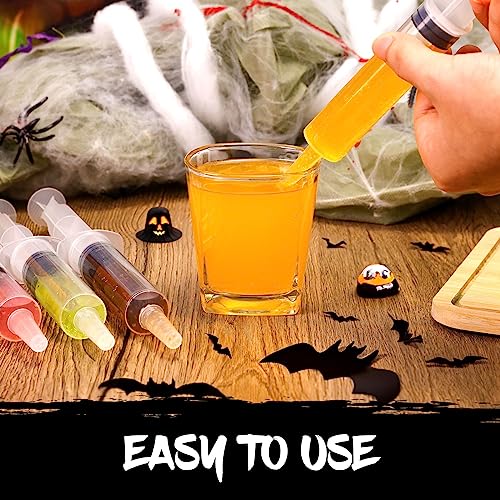 60 Pack Jello Shot Syringes- 30ml/1oz Jelly Syringe with Tip Cap for Liquid | BPA-Free Plastic Jello Shots Suringes for Kids/Adults Container for Bachelorette Parties, Nurses, Graduation, Halloween Party