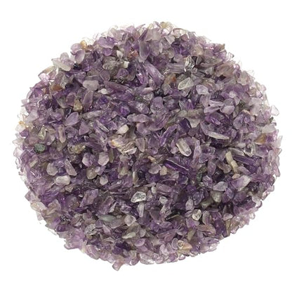 Crystal Chips Stone, 0.44 Lb Fluorite Gravel Rocks (Purple Amethyst, 3-5 Mm) - color: Purple, size: 3 - 5 mm