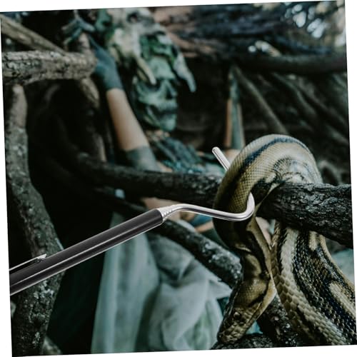 LIOOBO Long Handle Snake Hook Telescopic Reptile Catching Hook and Grabbers for