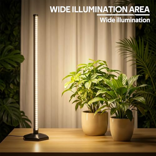 Plant Grow Lights with Timer, 72 LEDs Full Spectrum Grow Lights for Indoor Plants 23 Inch Desk Standing Grow Lights 3 Light Modes 5-Level Dimmable Auto On Off - color: 60CM