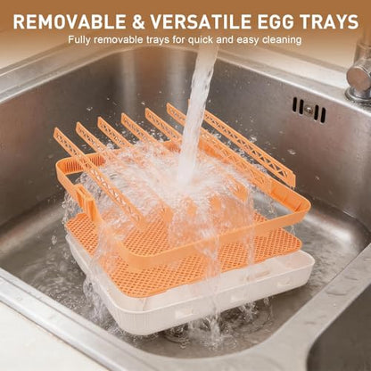 Nest IV - 56 Egg Incubator for Breeders, Fully Automated, Accurate Humidity & Temp Control, Chick Separator, Flexible Egg Spacing, Custom Incubation Days, Auto Turning & Auto Stop, Easy Monitoring - size: 56 Egg [Gray]