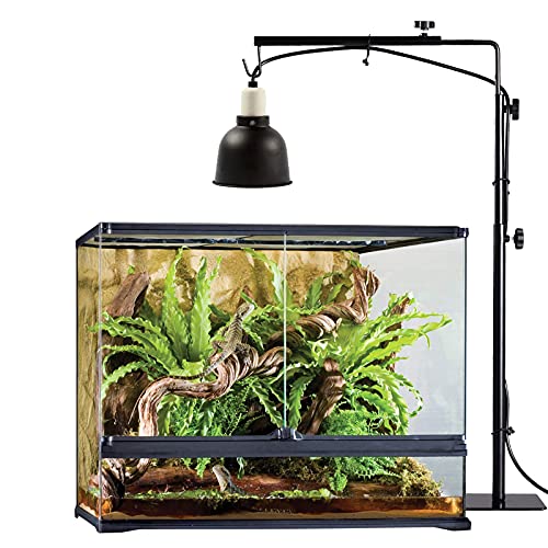BETAZOOER Large Reptile Heat Lamp Stand Adjustable 16-35 Light Terrarium - size: Large (Pack of 1)