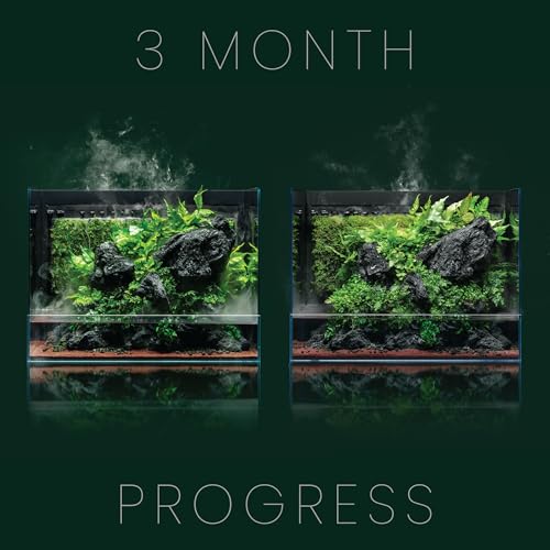 Ultum Nature Systems Foresta Integrated Paludarium Tank - All in One Aquarium w/Waterfall, Mist Maker, Water Pump, Modern Fish Tank w/Filtration for Aquatic Plants - 23.62" x 14.17" x 17.72" - 60E - size: 60E