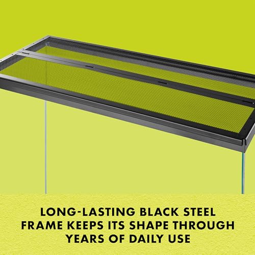 Zilla Pet Reptile Terrarium Fresh Air Screen Cover with Center Hinge 30" x 12" - size: 30" x 12"
