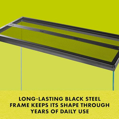 Zilla Pet Reptile Terrarium Fresh Air Screen Cover with Center Hinge 30" x 12" - size: 30" x 12"